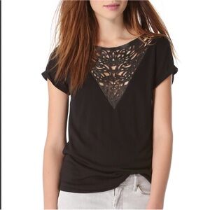 [Townsen] Lamb Leather Cutout Double-V Soft Model Top